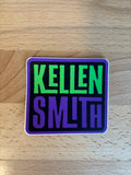 Purple/Green Sticker 2.5x 2.5 inch