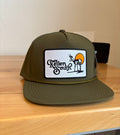 Olive Green Antelope Patch Hat
